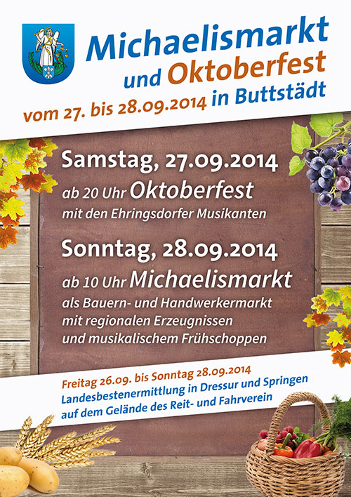 Flyer Michaelismarkt Michaelismarkt, Oktoberfest